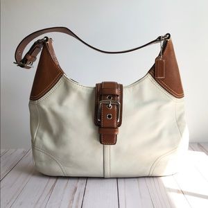 Coach Leather Hampton Hobo Shoulder Bag Purse